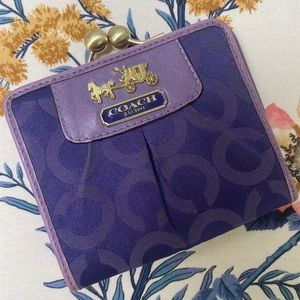 Coach purple wallet